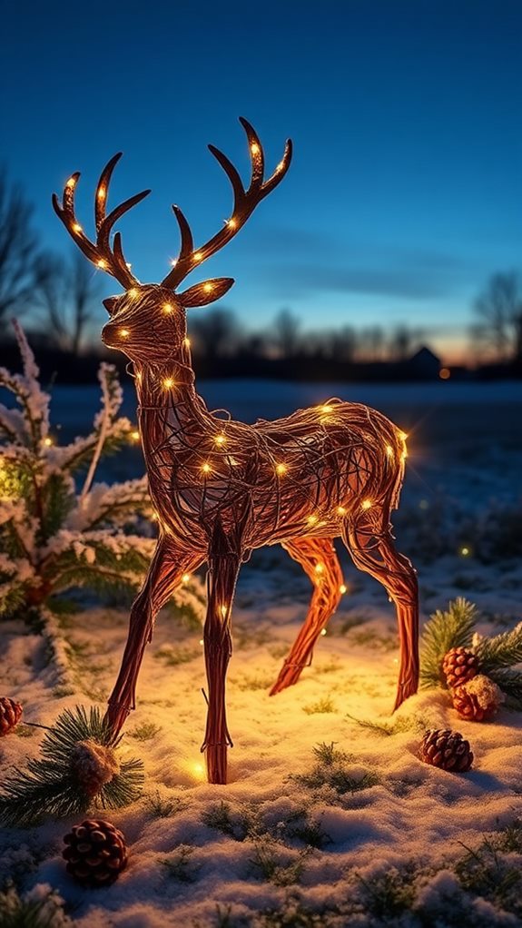 artistic deer figurines collection