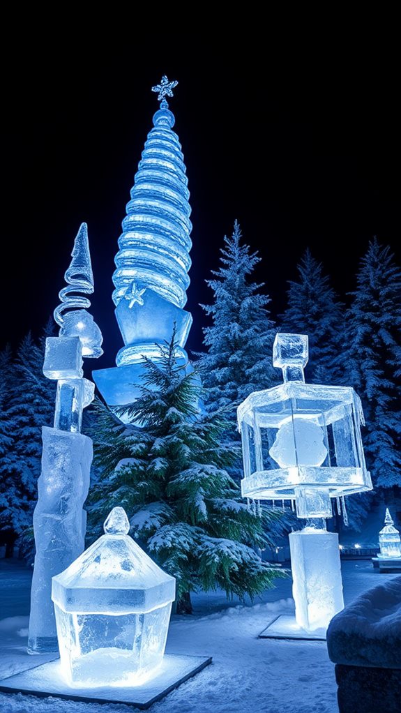 artistic frozen light installations