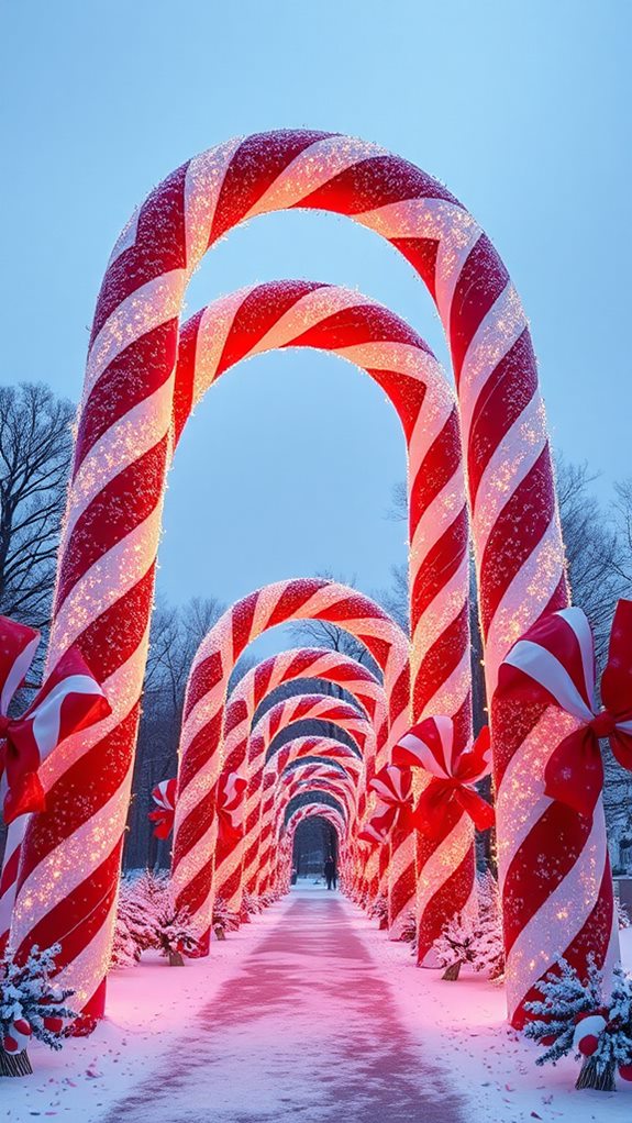 candy cane arch display