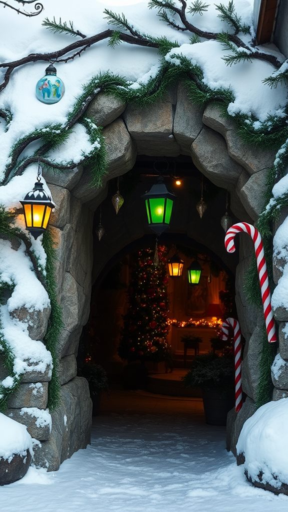 cave entrance of grinch