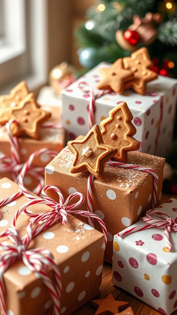 charming gingerbread present packaging