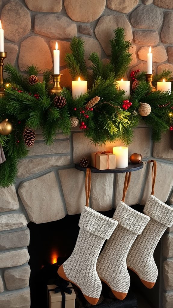 charming rustic fireplace decor