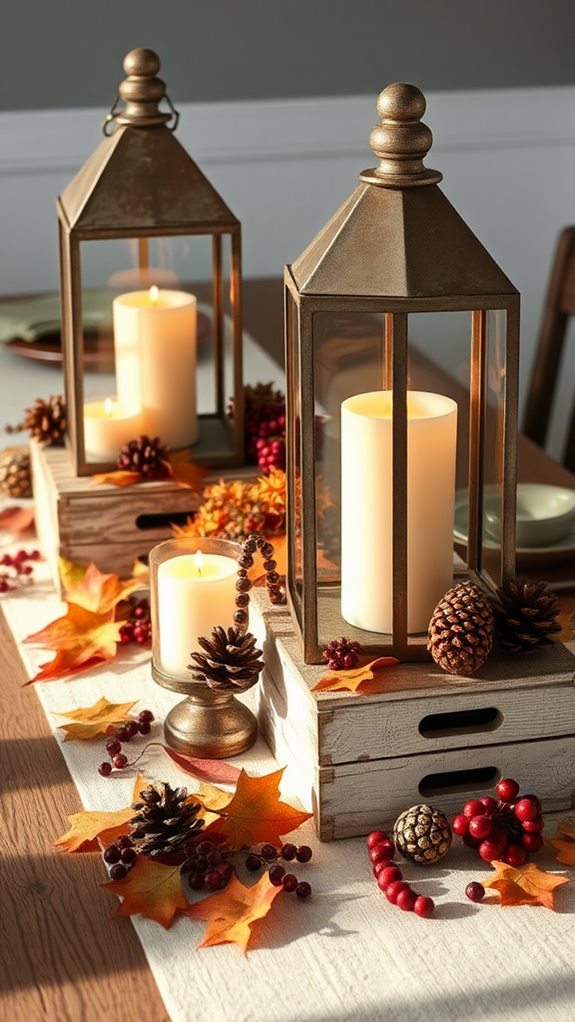 charming rustic lantern decor