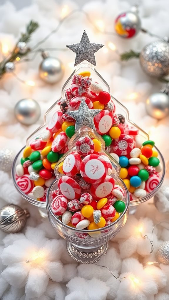 colorful candy bowl decor
