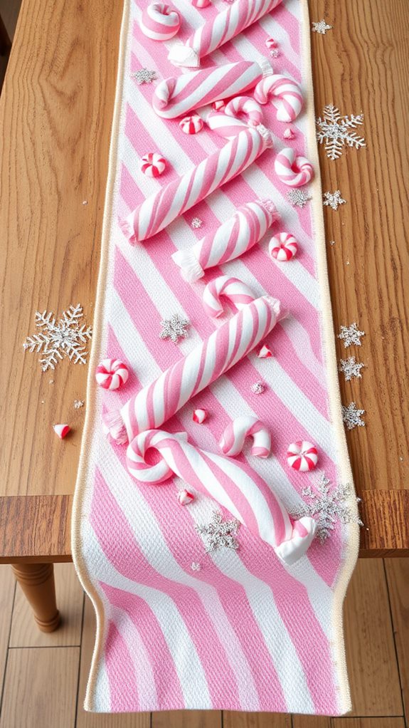 colorful striped table decor