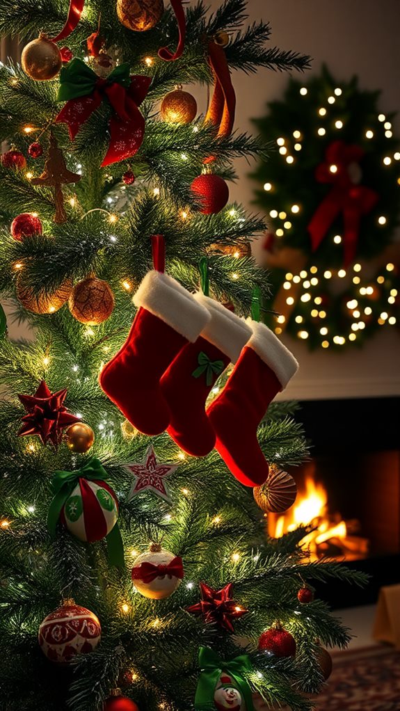 decorative christmas tree stockings