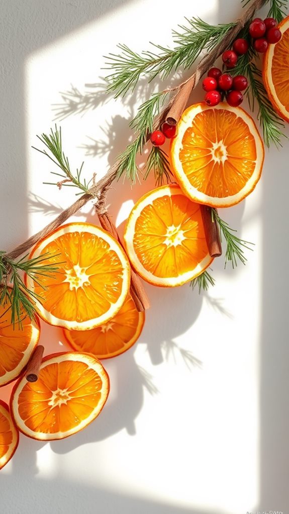 decorative dried citrus strands