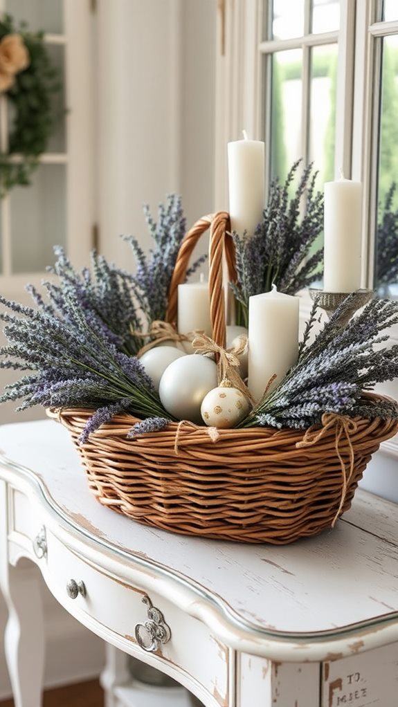 dried lavender floral decor