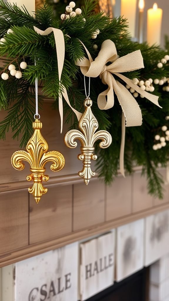 elegant fleur de lis decor