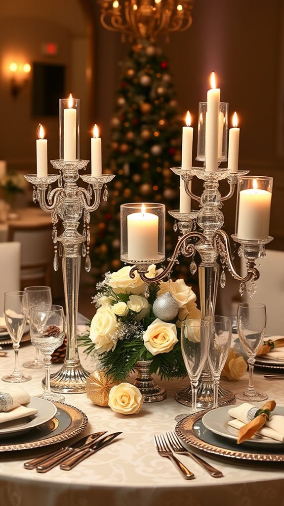 elegant illuminated dining decor