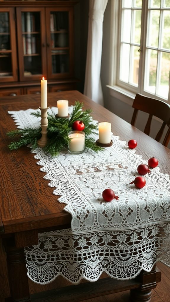 elegant lace table decor