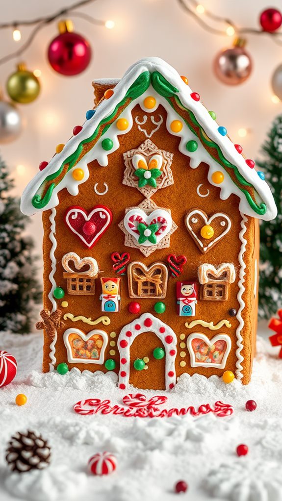 festive gingerbread countdown calendar