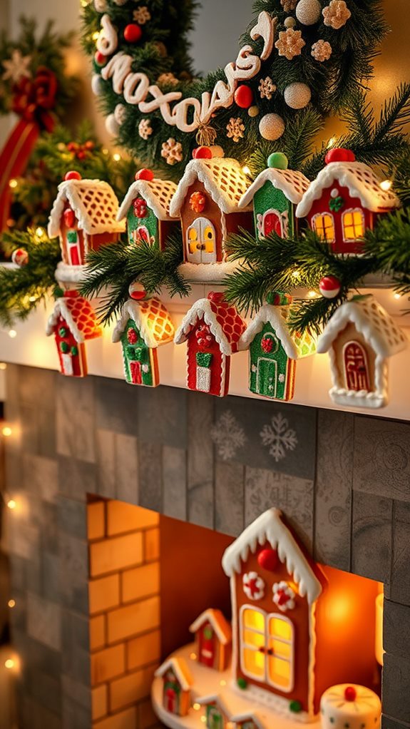 festive gingerbread house decoration