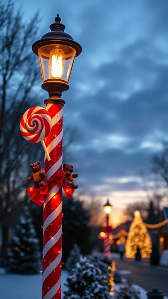 festive holiday street decor