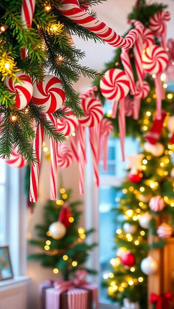 festive peppermint banner designs