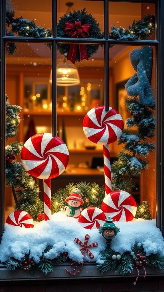 festive peppermint decor showcase