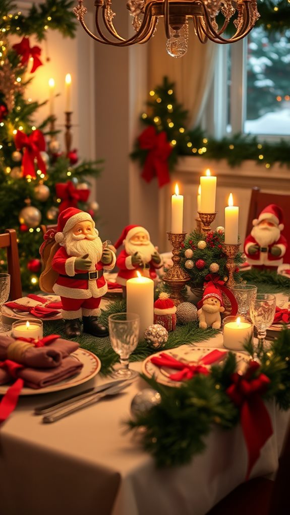 festive santa claus decorations