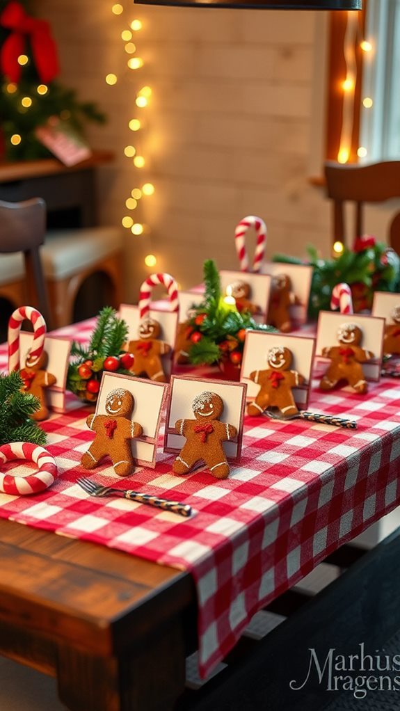 gingerbread men themed decor