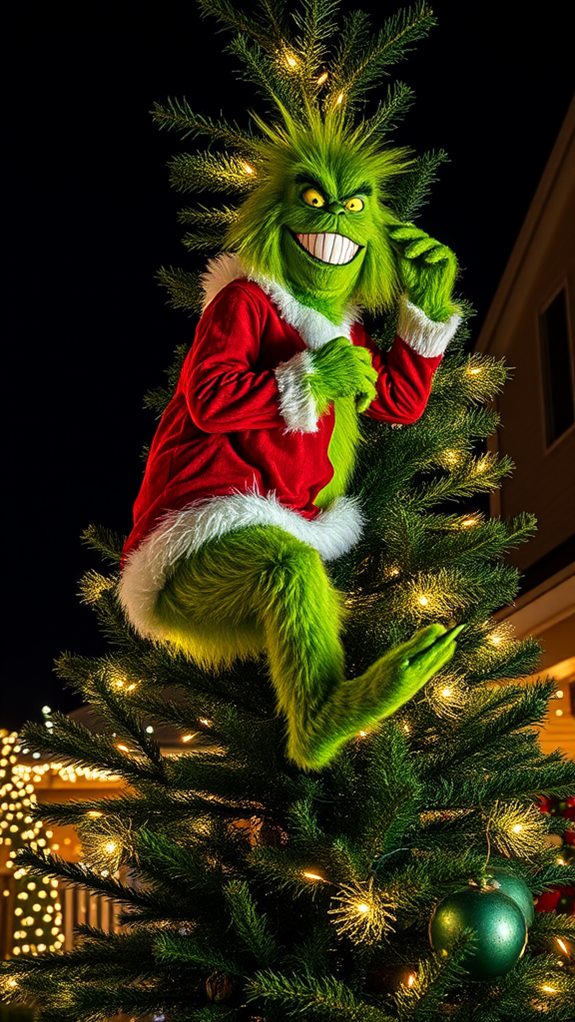 grinch ascending holiday tree