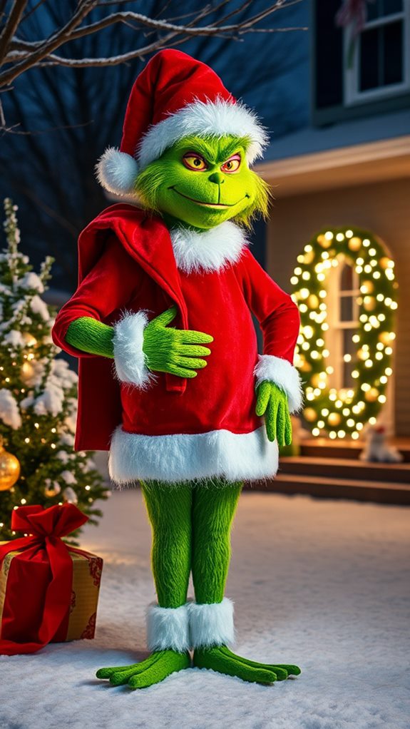 grinch s festive costume change