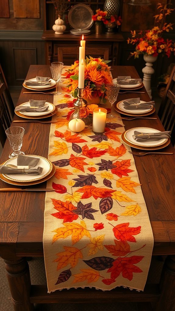 holiday themed table runner