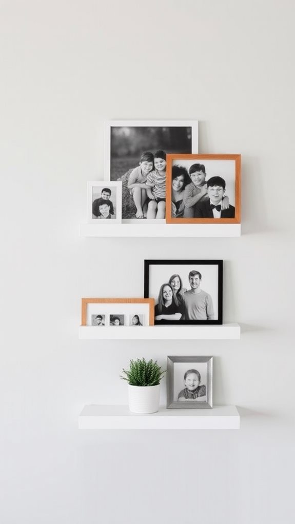 layered photo display techniques