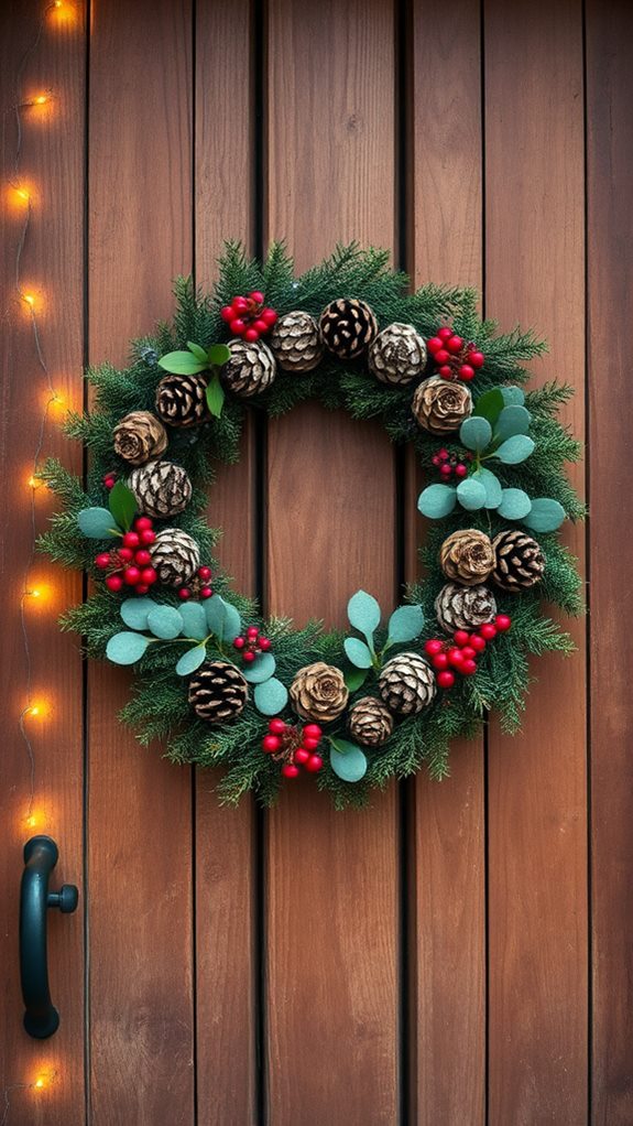 natural christmas wreath design