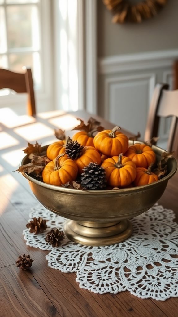 retro bowl table decor