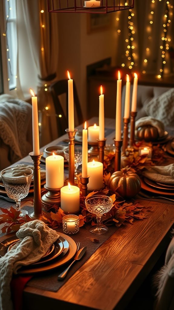 romantic candlelit atmosphere