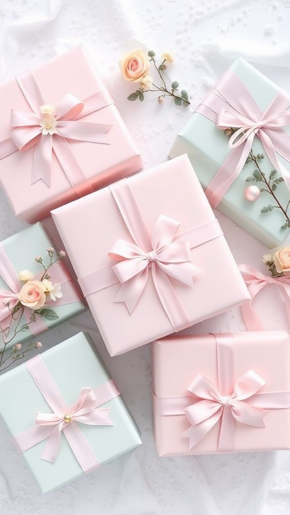 soft colorful gift packaging