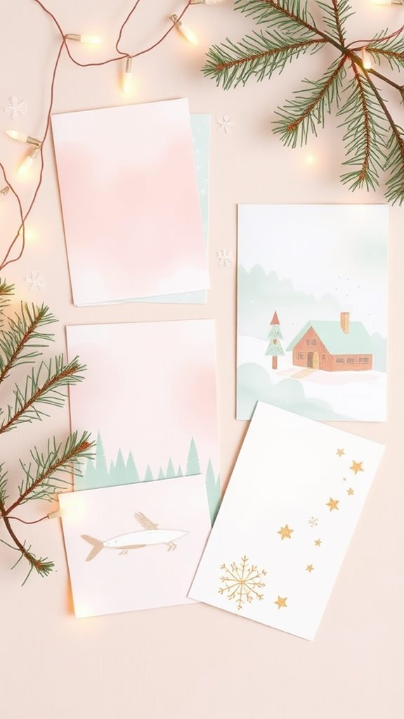 soft colorful holiday greetings