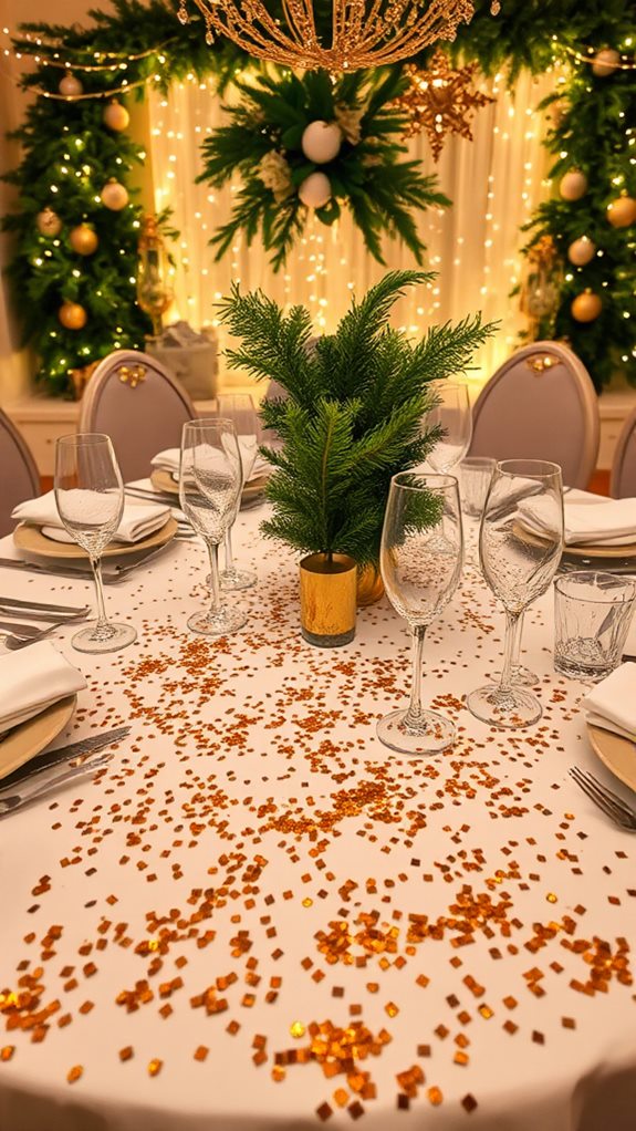 sparkling celebration table decor