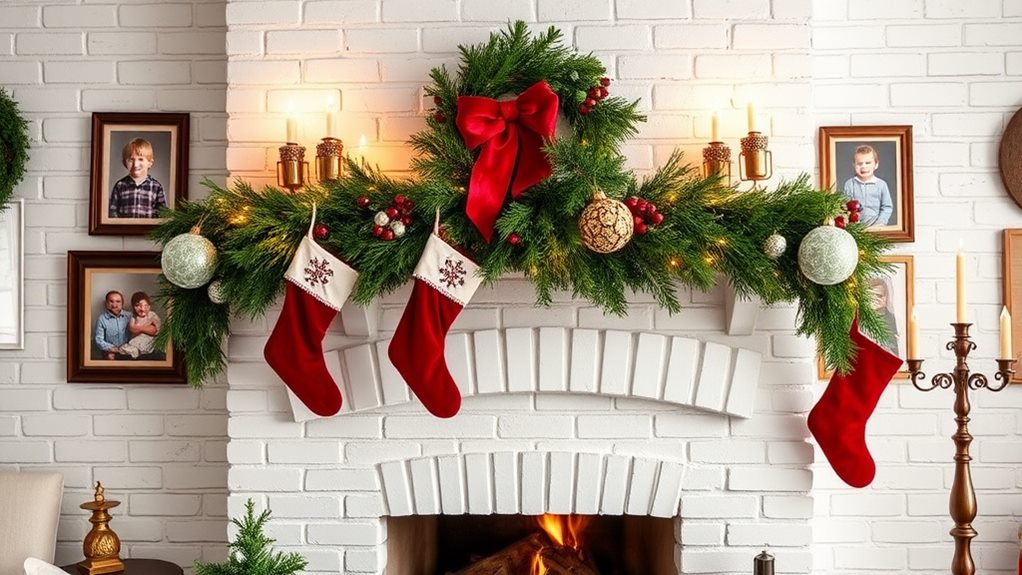 stunning christmas photo wall