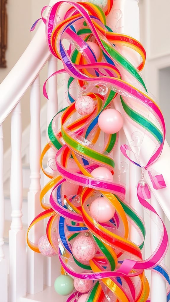 sweetened candy coated staircase railing