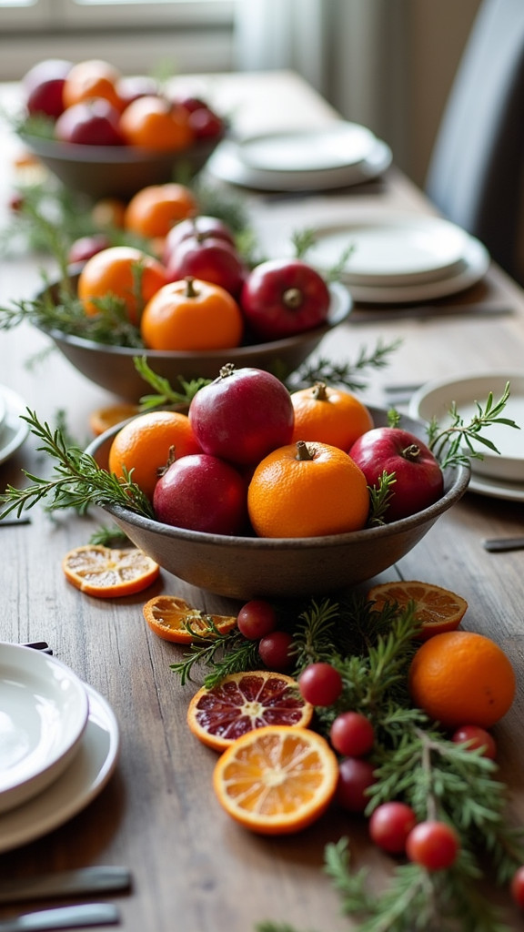 11. Utilize Seasonal Fruits as Decorative Elements