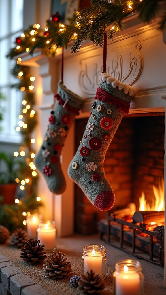 12. Hang Stockings for a Winter Touch