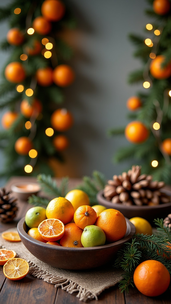 17. Decorate with Dried Citrus for a Fresh Look