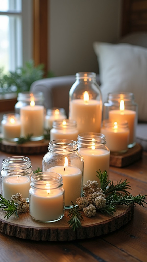 21. Incorporate Candle Displays for Soft Lighting