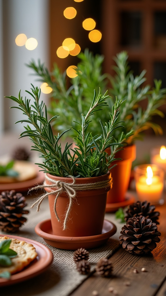 24. Add a Seasonal Scent with Fresh Herbs