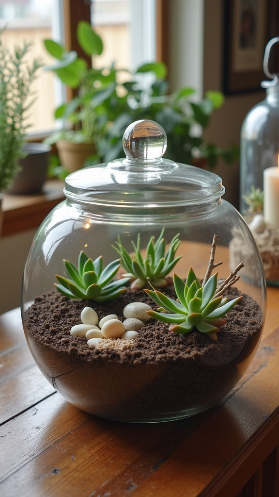 26. Build a DIY Winter Terrarium