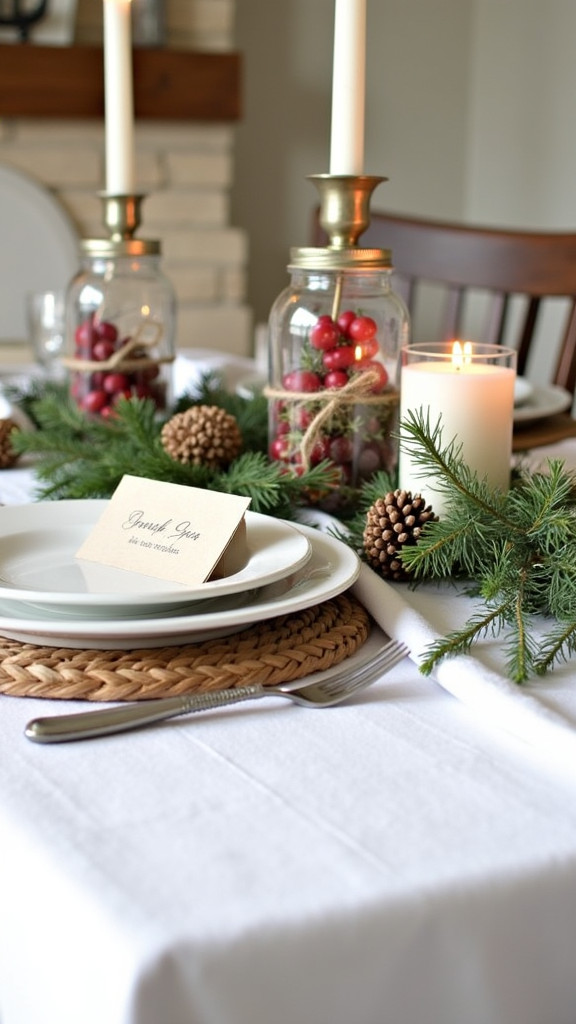 28. Set Up a Winter Themed Table Setting