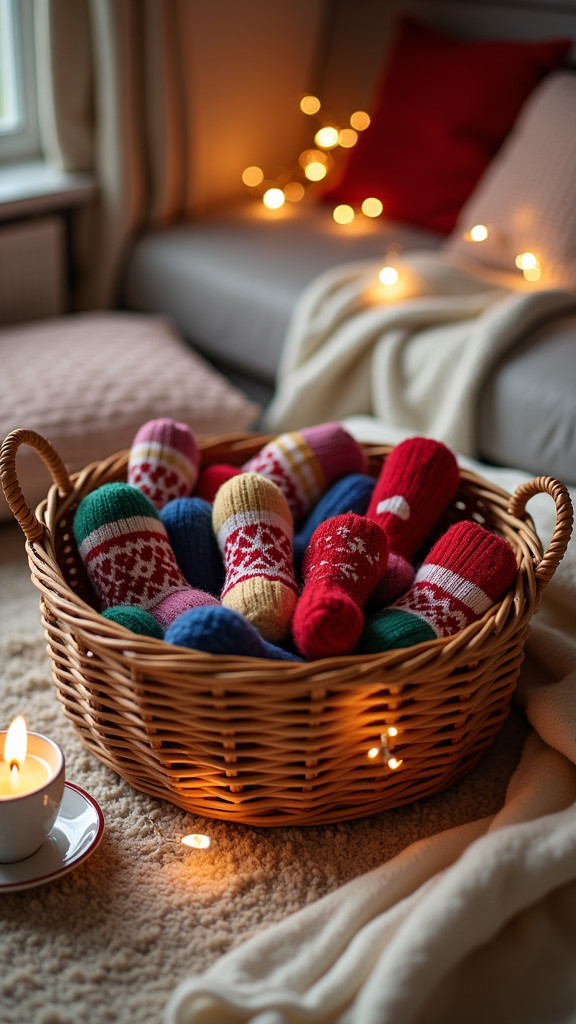 Add a Selection of Cozy Socks