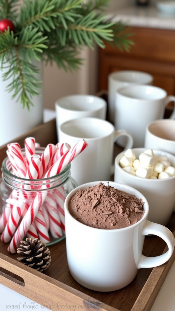 Creating a Hot Cocoa Bar as Part of the Setting