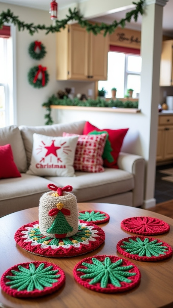 Fun Crochet Holiday Appliqués for DIY Projects