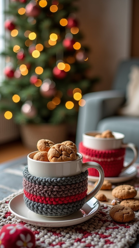 Quick Crochet Hot Chocolate Mug Cozies