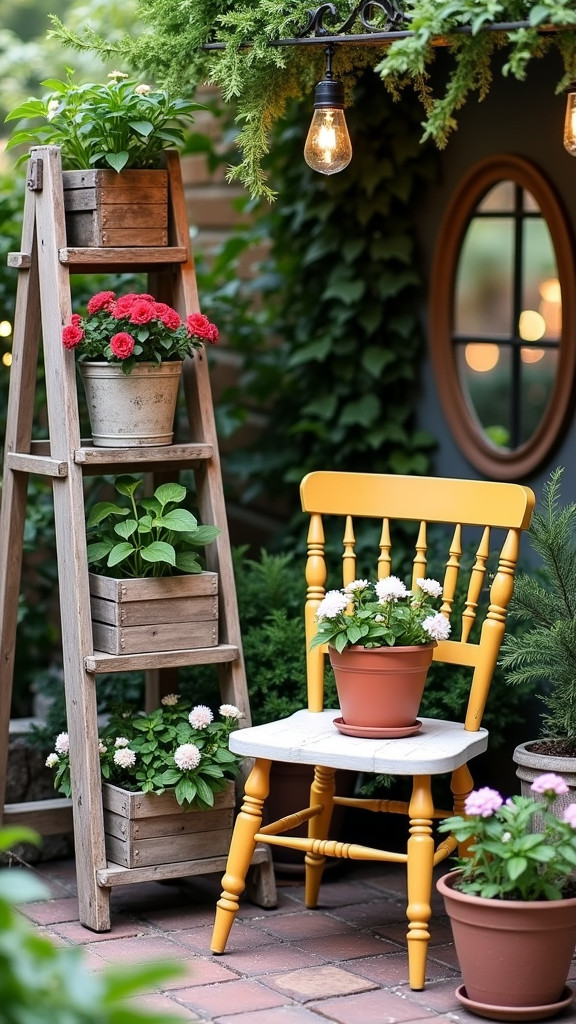 Repurpose Old Furniture into Garden Decor