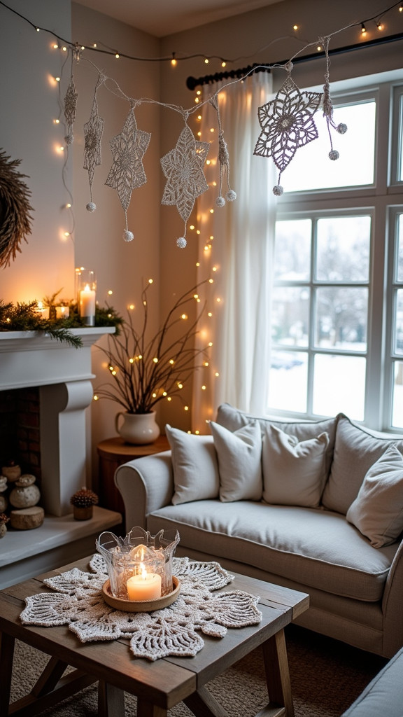 Simple Crochet Snowflakes to Decorate Your Home