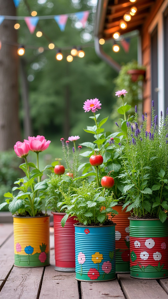 Use Old Cans for Unique Planters