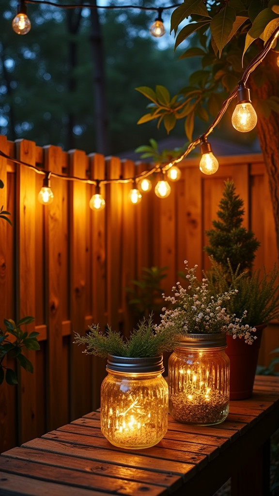 Use String Lights for Magical Evening Ambiance