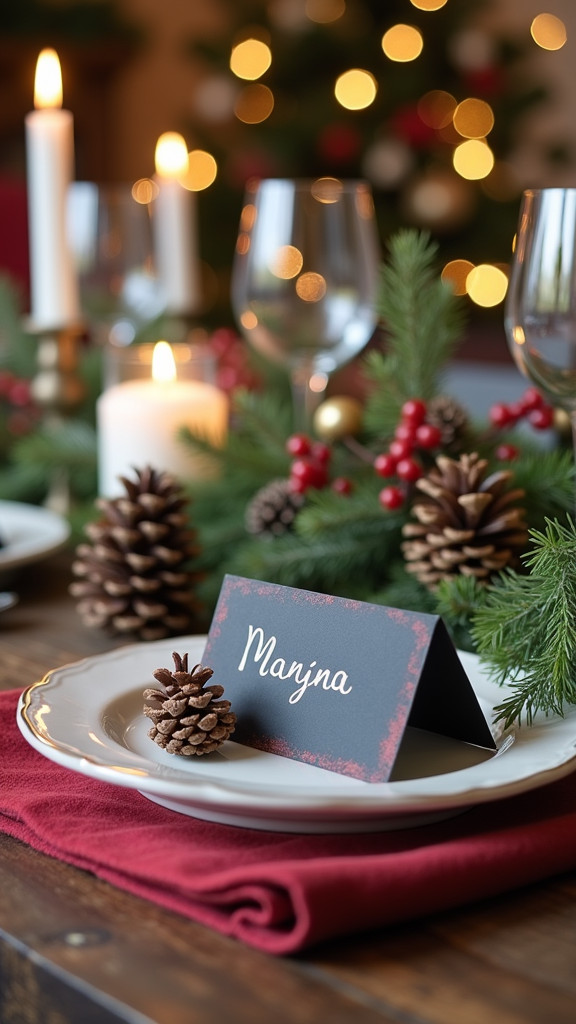 Using Chalkboard Place Cards for a Fun Twist